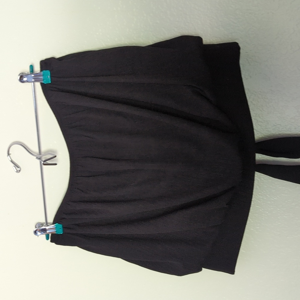 Express Tube Top Black Polyester & Spandex Size Large